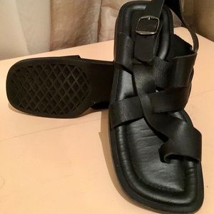 Leather sandals Nine West 7.5
